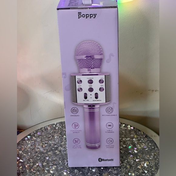 NIB - XO Poppy Bluetooth Karaoke Dual Wireless Speaker and Mic. - Picture 2 of 5